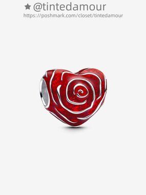 Pandora Rose Heart Charm|Pendant